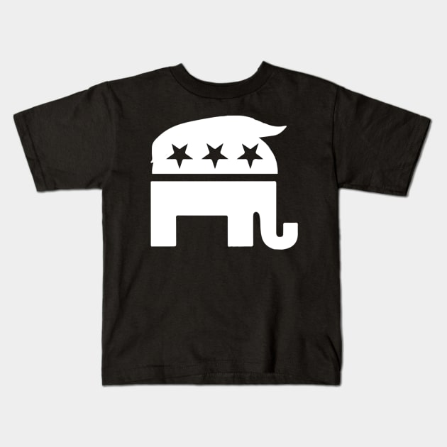 GOP Donald trump Republican Elephant Kids T-Shirt by cedricchungerxc